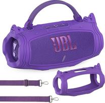 "BCWEGION" silikoninis dėklas "JBL Charge 6" nešiojamajai "Bluetooth" kolonėlei, apsauginis dėklas "JBL Charge 6 Pro AI Sound" "Bluetooth" kolonėlių priedams (violetinis)