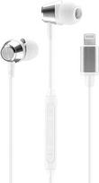 "Music Sound" | Ergonomiškos laidinės ausinės su "Lightning" MFI jungtimi - baltos spalvos