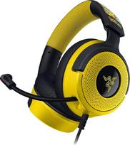 "Razer Kraken V4 X Pokémon Edition" - laidinės USB žaidimų ausinės - "Triforce" 40 mm garsiakalbis - išplečiamas kardioidinis mikrofonas - erdvinis garsas - "Chroma RGB" - kompiuteriams ir konsolėms per USB-C | Pokémon Kanto
