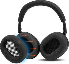 "WC SweatZ XM6" - patentuotos silikoninės apsaugos nuo prakaito ausų pagalvėlės, suderinamos su "Sony WH-1000XM6" pagal "Wicked Cushions" | Atsparus prakaitui ir lengvai skalbiamas | Juoda