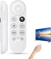 1 x pakaitinis "Google Chromecast" 4K sniego televizoriaus nuotolinio valdymo pultas su trumpaisiais mygtukais, skirtas "Chromecast" su "Google TV HD/4K" G9N9N G9N9N balso nuotolinio valdymo pulto pakeitimas (tik nuotolinio valdymo pultas)