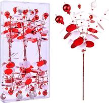 12 colių kalėdinės dekoracijos Sequin Beads Tube Galvanizuoti Kalėdų eglutės ornamentai namų vazos apdailai