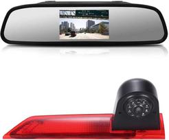 12 mm objektyvas CMOS atbulinės eigos kamera + 4,3 colių automobilio galinio vaizdo veidrodis stabdžių žibintas automobilio stogo atbulinės eigos kamera "Ford Transit Custom 2012-2016 Van" stabdžių žibintas 3.