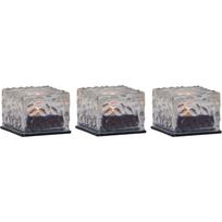 Lauko LED žvakės 3 vnt. saulės baterijos (aukštis 5,5 cm) Icecube – Star Trading