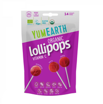 YUMEARTH ekologiški ledinukai ant pagaliuko su vitaminu C, 3 rūšys, 87 g, 14 vnt., YE105