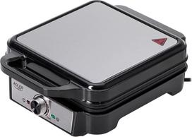 Adler Waffle Maker | AD 3083 | 1800 W | Number of pastry 4 | Belgium | Silver/Black