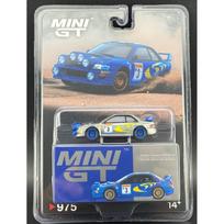 Mini GT Modeliukas CHASE 1/64 1998 Subaru Impreza WRC98 #3 Rally Monte-Carlo 3rd Place, blue/yellow (yra Sandėlyje)