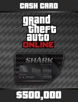 Grand Theft Auto Online | GTA V Bull Shark Cash Card | 500,000 GTA-Dollars [PC Code] UK