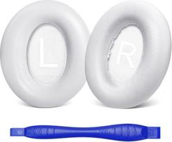 "Aurivor Premium" ėriuko odos ausų pagalvėlės "Bose Noise Cancelling 700" (NC-700) ausinėms - atsarginės natūralios ėriuko odos ausų pagalvėlės su optimizuotomis triukšmo izoliacijos putomis (baltos spalvos)
