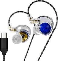 "ND Planet IEM" ausinės, 12 mm dvigubas magnetinis vairuotojas, "HiFi" žaidimų ausinės su nuimamu 2 kontaktų kabeliu, triukšmą izoliuojantys ausinių monitoriai muzikantams, audiofilams