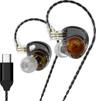 "ND Planet IEM" ausinės, 12 mm dvigubas magnetinis vairuotojas, "HiFi" žaidimų ausinės su nuimamu 2 kontaktų kabeliu, triukšmą izoliuojantys vidiniai ausinių monitoriai muzikantams, audiofilų dainininkams