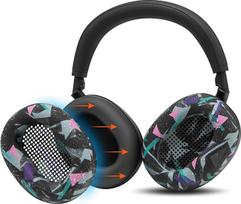 "WC SweatZ XM6" - patentuotos silikoninės apsaugos nuo prakaito ausų pagalvėlės, suderinamos su "Sony WH-1000XM6" pagal "Wicked Cushions" | Atsparus prakaitui ir lengvai skalbiamas | 90-ųjų juoda
