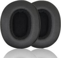 Akkiv Pakaitiniai ausų įdėklai, suderinami su Skullcandy Hesh3 Hesh ANC Crusher360 Crusher Wireless Hesh Evo Venue ANC Crusher Evo Crusher ANC Ausų įdėklai pagaminti iš baltyminės odos ir atminties putų (juodi)