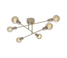 Cottex P7216BM - Prigludęs šviestuvas BATON 6xE27/60W/230V, žalvarinis
