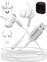 Nešiojamojo kompiuterio ausinės, USB ausinės, 2,3 m ilgio laidas, mikrofonas ir triukšmo slopinimas, tylus garso valdymas, lengvos USB žaidimų ausinės, skirtos biuro žaidimams "Live PS 4 5