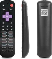 Pakaitinis nuotolinio valdymo pultas "Roku TV" televizoriui, nereikalaujantis baterijų, su USB-C įkrovimo funkcija, suderinamas su TCL, Hisense, Onn ir Philips (įskaitant dėklą, be lazdelės/pakuotės) (1XROKU)