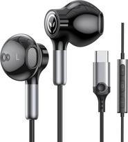 USB C Headphones for iPhone 15 Pro Max Samsung S24 Headphones with Cable USB C In-Ear USB Type C Headphones Cable with Microphone for Samsung Galaxy S23 Ultra S22 S21 S20 A54 iPad Pro Air 5 Google
