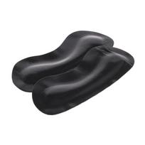 Coccine Heel Protector - Goat Leather & Latex Black (CN4-b) kojinės