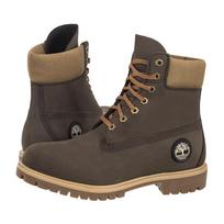 Timberland Premium 6 In Lace Waterproof Dark Brown Nubuck W 0A2P6W A4J (TI153-a) žygio batai