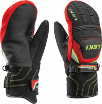 LEKI pirštinės WC Race JR Coach Flex GTX kumštinės juoda/raudona