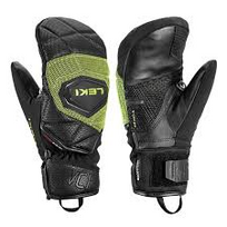 LEKI gloves HS WCR Coach 3D Junior Mitt black/yellow