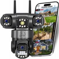 Išmanioji pasukama WiFi lauko kamera HEELLY PRO GUARD 3, 3x4MP, 6x Zoom, judesio sekimas, IP66, su mikrofonu ir garsiakalbiu