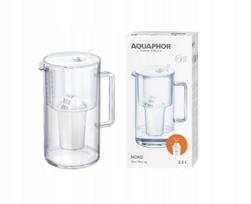 Vandens filtro ąsotis Aquaphor Nord A5 H White Glass filter jug, baltas