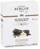 „Maison Berger Paris Vanilla Magnificence“ automobilio kvapo difuzoriaus papildymas, 2 vnt.