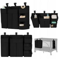Vaikiškos lovytės šoninis organizatorius Lionelo Sidepocket Large Black