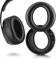 Ersatz-Ohrpolster für Sony PS5 Pulse 3D-Headset, Memory-Schaum mit veganem Leder, Schwarz
