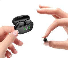 Mažos nematomos mini belaidės ausinės "Bluetooth 5.3 In-Ear" vandeniui atsparios ausinės Nematomos ausinės mažoms ausims Belaidės ausinės ENC Triukšmą slopinančios ausinės "Bluetooth" "iPhone Android