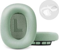 TSYUCXH Ersatz-Ohrpolster für Apple AirPods Max Kopfhörer, Netzstoff-Ohrpolster mit Memory-Schaum und Magnet für AirPod Max + weiche TPU-Schutzhülle für Airpod Max