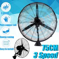 350W Stipraus vėjo Elektrinis ventiliatorius sieninis Pramoninis ventiliatorius Didelės galios Komercinis oro kondicionavimo ventiliatorius Rotacinis mentinis Juodas 780X750M
