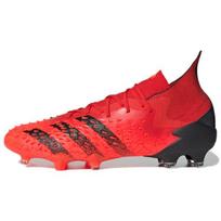 adidas Predator Freak.1 FG Demonskin - Saulėtai raudoni vyriški sportbačiai Pagrindinė juoda FY6256 40