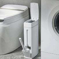 Šiukšliadėžės ir tualeto šepetėlio rinkinys Šiukšliadėžės Tualeto šepetėlis Šiukšlių kibiras ir tualeto šepetėlis su laikikliu rinkinys vonios kambariui CHINA