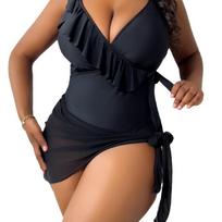 Naujas Naujas Seksualus Aukšto Liemens Bikini Maudymosi Kostiumas Moterims Maudymosi Kostiumas Moteriškas Bikini Rinkinys Su Spauda Didelio Dydžio Maudymosi Kostiumas Vasaros Bikiniai 0XL juoda