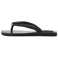 Zara Slip-On Vintage Leather Quilted Strap Flat Anti-Slip Flip-Flops Women Footwear Black 3601510800 36 black