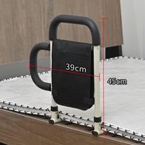 Lovos turėklai vyresnių žmonių saugai, atsikėlimo pagalbiniai įtaisai, lovos apsauginiai turėklai nuo kritimo, pagalbinis rėmas Small base+bag