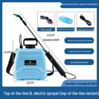 Prabangus elektrinis 5L aukšto slėgio purkštuvas su ilgu baterijos veikimo laiku ir tiesia rankena buitiniam naudojimui 5L Straight Handle