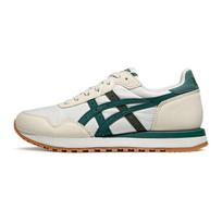 Asics Tiger Runner II žemi sportiniai laisvalaikio batai Unisex sportbačiai šviesiai pilki žali 1203A956-020 35.5