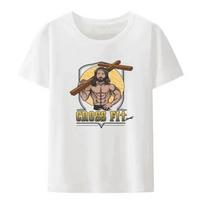 Jėzaus kryžiaus „Cross Fit“ grafinis spaudinys T-shirt vyrams moterims juokingas sporto salės entuziastams laisvalaikio trumpomis rankovėmis laisvas T-shirt unisex per dydį T-shirtai S balta