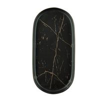 Pietų lėkštė AURORA ARGOS BLACK, ovali, 27 cm