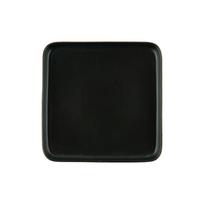Kvadratinė pietų lėkštė AURORA ARGOS BLACK, 15 cm