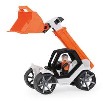 Žaislinis krautuvas su kaušu Lena Truxx² 04518, oranžinis