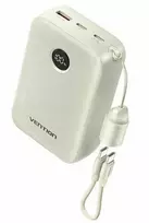 Vention 20000mAh 2 x USB-C 1x USB-A su ekranu 22,5W smėlio spalvos