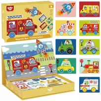 TOOKY TOY Montessori edukacinė dėlionė Magnetinė kūdikių dėžutė 80 el.