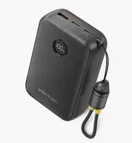"Vention" 20000 mAh 2 x USB-C 1 x USB-A su ekranu 22,5 W, juoda
