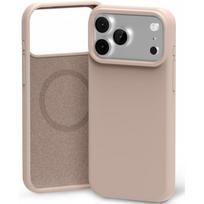 Rožinio smėlio dėklas "Mercury Pure Magsafe Silicon Case" telefonui Apple iPhone 17 Pro