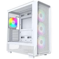 Montech X5 PC Case, Mid-Tower, E-ATX, ARGB, Tempered Glass – White