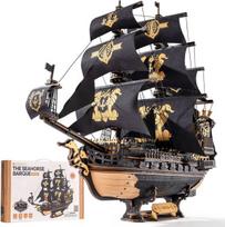 3D medinis konstruktorius Robotime Burlaivis The Seahorse Barque MCB02, 603 d.